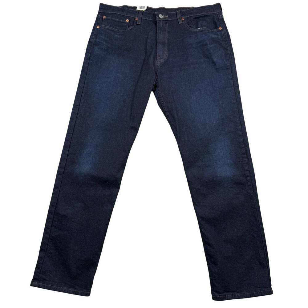 NEW Levis 502 Taper Jeans Men 38x32 Dark Indigo Flex Stretch Regular Fit Tapered